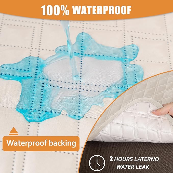 Arfntevss Waterproof Sectional Couch Covers L Shape Washable Velvet Sofa Cover - Image 2