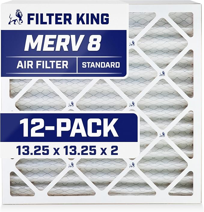 Filter King 13.25x13.25x2 Air Filter Dust & Allergy Control AC Furnace Filters by FilterKing