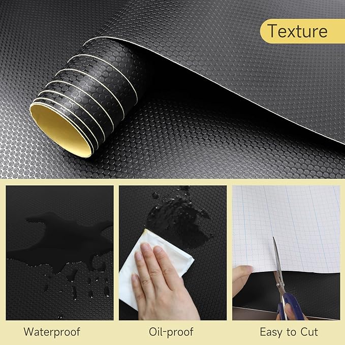 WochiTV Adhesive Shelf Liner 30 X 240 Inches Peel and Stick Kitchen Liner - Image 3