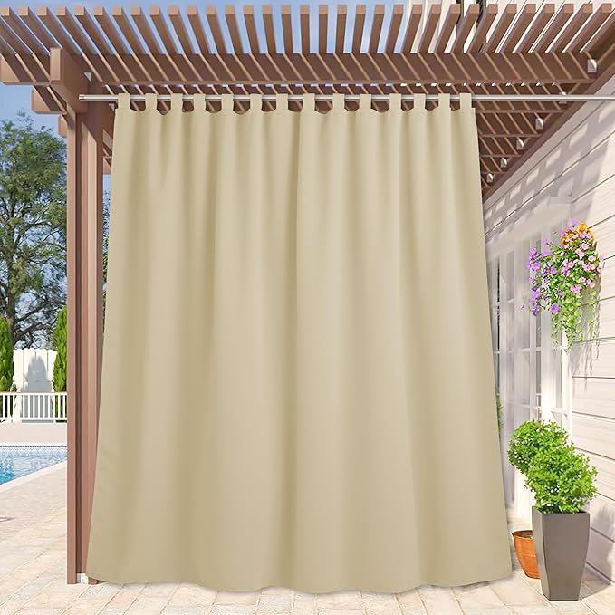RYB HOME Extra Wide Outdoor Curtains by RYBHOME