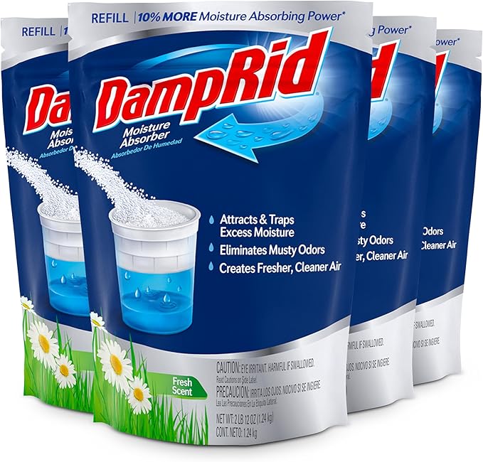 DampRid Refill Bag, 44 oz, Long-Lasting, Eliminates Musty Odors and Creates by DampRid