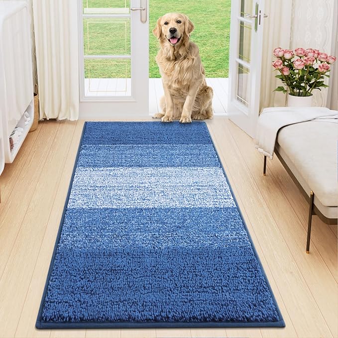 Smiry Dog Door Mat for Muddy Paws, Absorbs Moisture and Dirt, Low-Profile by Smiry
