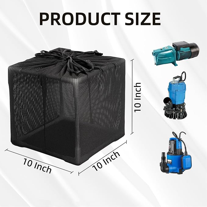 Yosoo Health Gear Pond Anti Clogging Filter Bag 1 Pack 12" Cube, Heavy Duty - Image 2