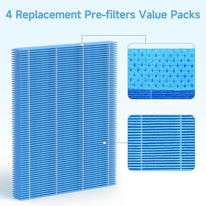 SAKEGDY 4 Packs MD1-0034 Replacement Humidifier Wick Filters Compatible - Image 5