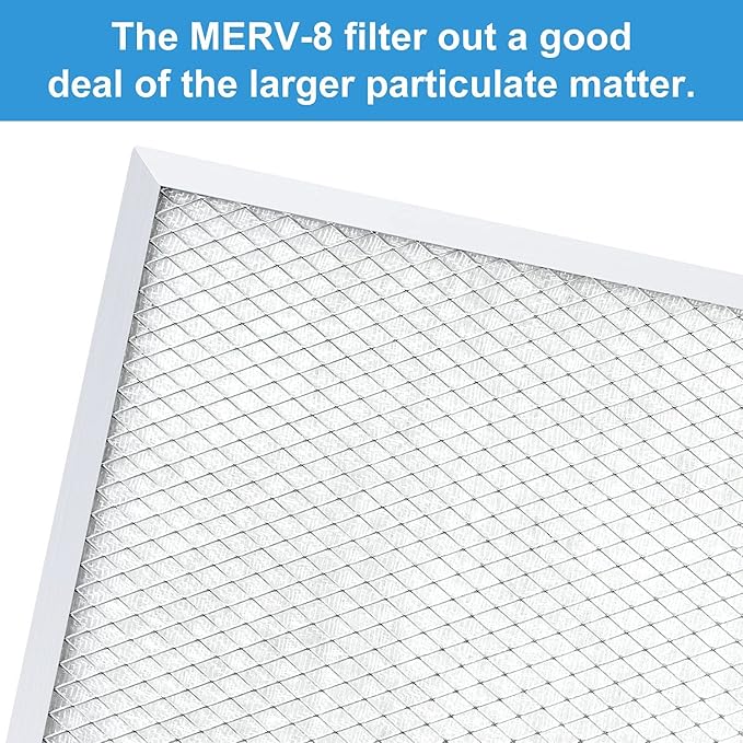 BASEAIRE 4 Pack MERV-8 Filter Replacement Set - Image 3