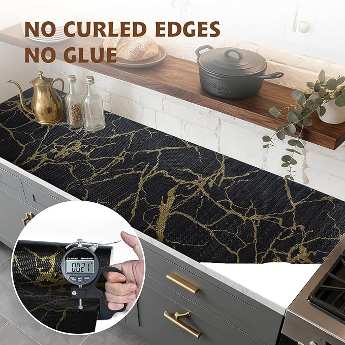 2-Layer Drawer and Shelf Liner for Kitchen Cabinet: 12in X 20Ft Non Slip - Image 8