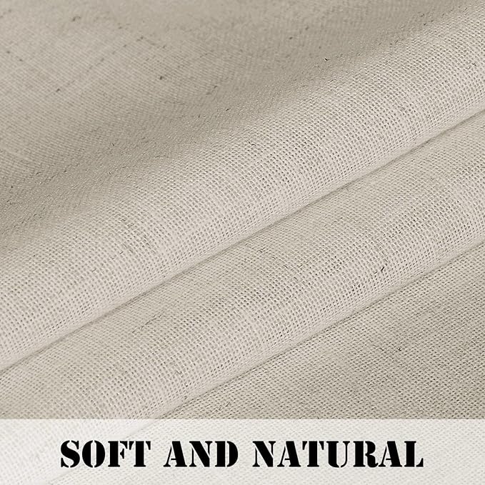 H.VERSAILTEX Light Filtering Linen Textured Curtains - Image 4