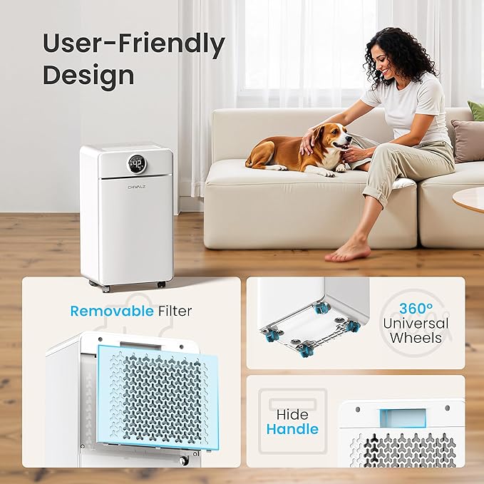 CHIVALZ 1500 Sq.Ft Dehumidifier - Image 8