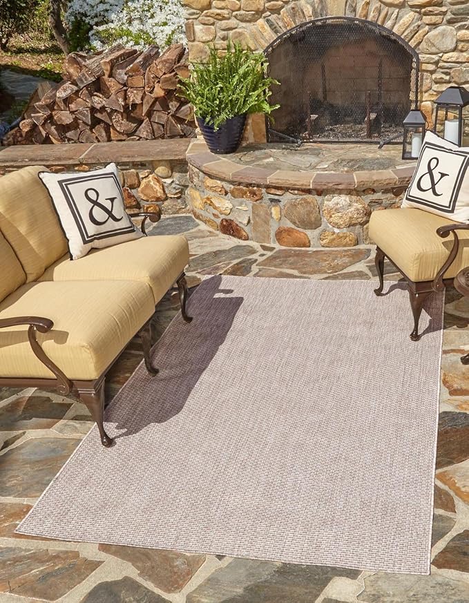 Unique Loom Outdoor Solid Collection Area Rug by UniqueLoom