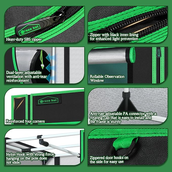 Small Grow Tent for Plants Indoor 18"x30"x36" Mylar Hydroponic Grow Tents - Image 4