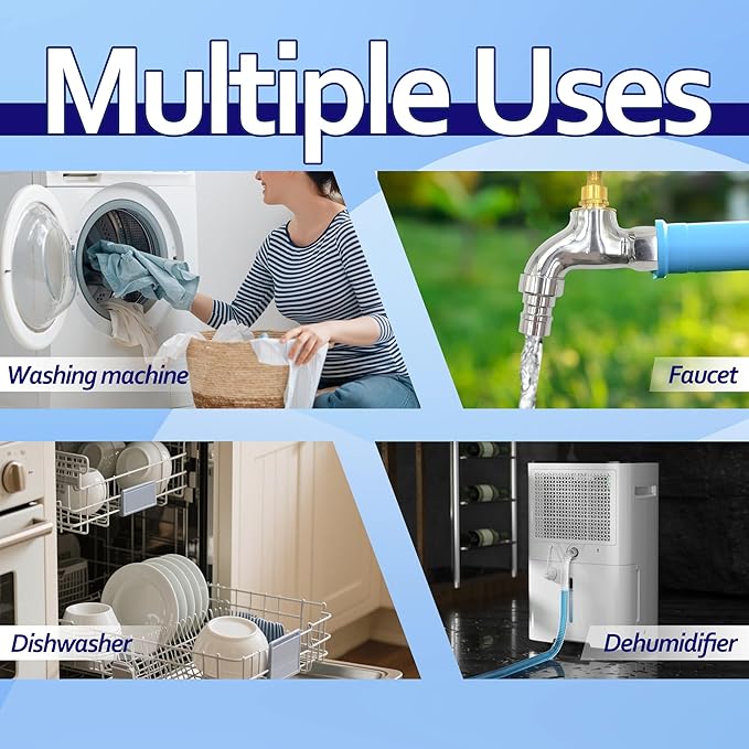 Dehumidifier Drain Hose Kit – Universal PVC Corrugated Drain Hose - Image 5