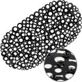 WELTRXE Oval Bathtub Mat Non Slip, Shower Mat by WELTRXE