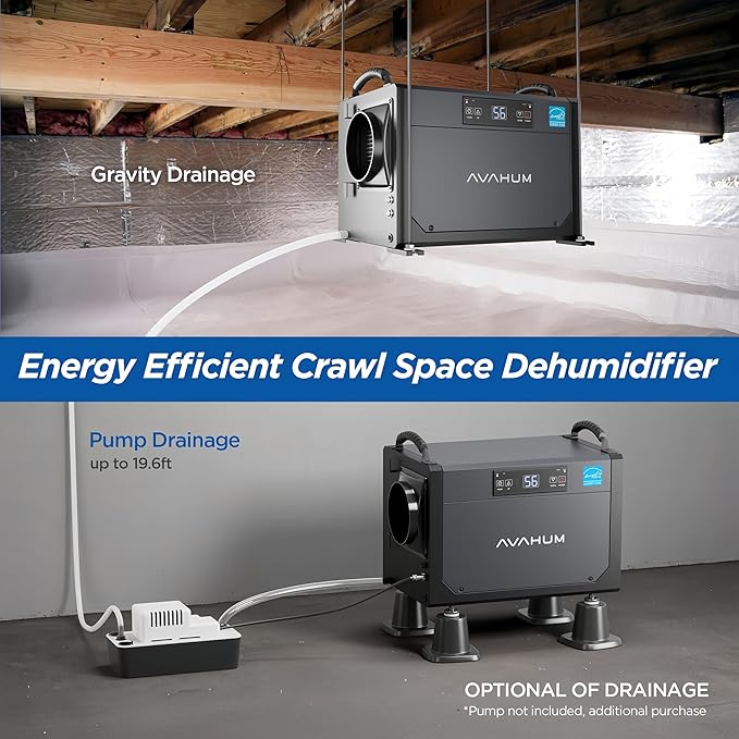 120 Pint Crawl Space Dehumidifier Commercial Energy Star Efficient Certified - Image 5