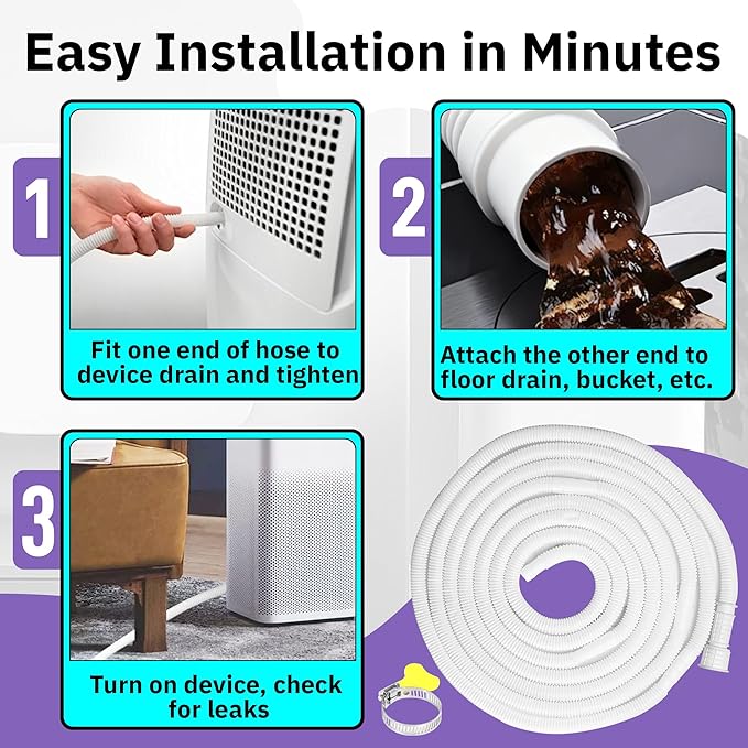 16.5FT Portable Dehumidifier DrainHose - Image 4