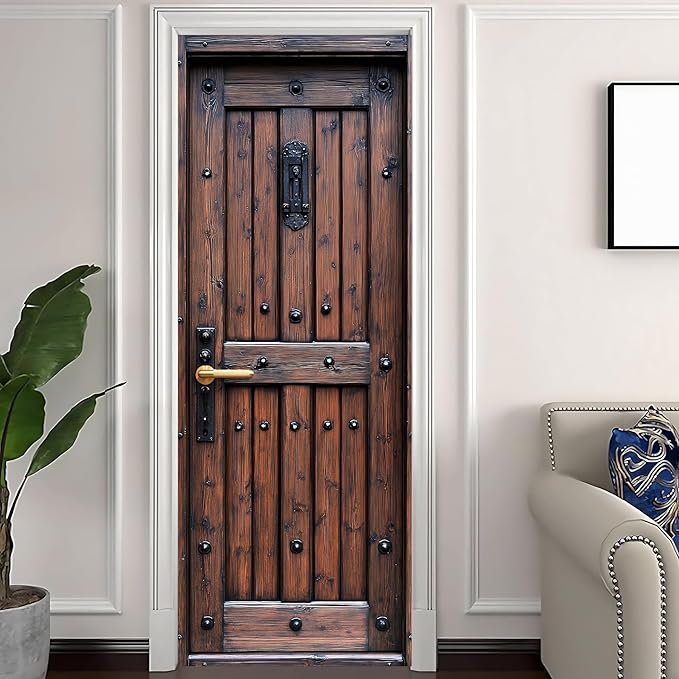 3D Door Stickers, Peel and Stick Vinyl Wallpaper, Self-Adhesive Mural - Image 2