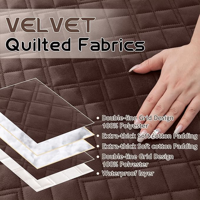 Arfntevss Waterproof Recliner Sectional Couch Covers - Image 3