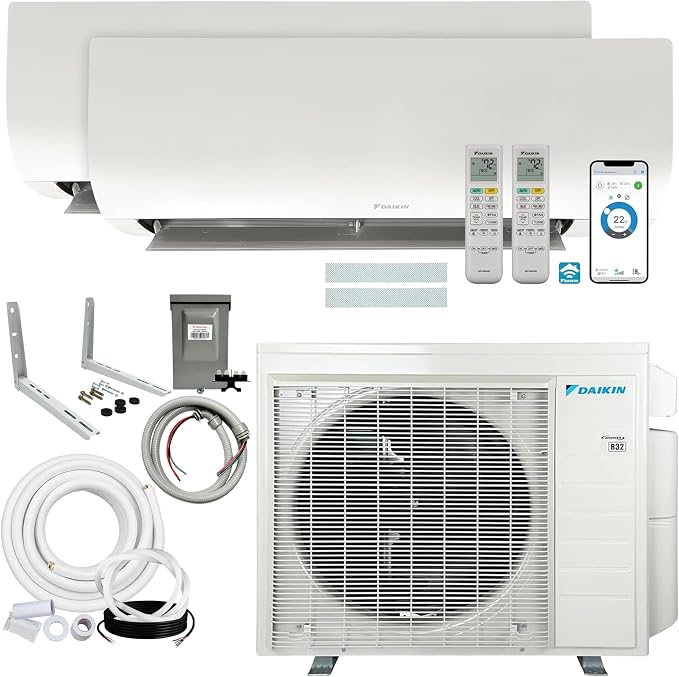 Daikin 18, 000 BTU 21SEER2 2-Zone Mini Split, Air Conditioner Heat Pump R-32 by Daikin
