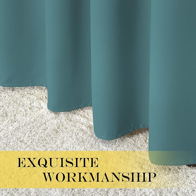 NICETOWN Room Darkening Short Curtain 54 inches Long - Image 5