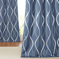 NICETOWN Kitchen Blackout Curtain Panels, Stone Blue, 34 by 45 Inch, Window by NICETOWN