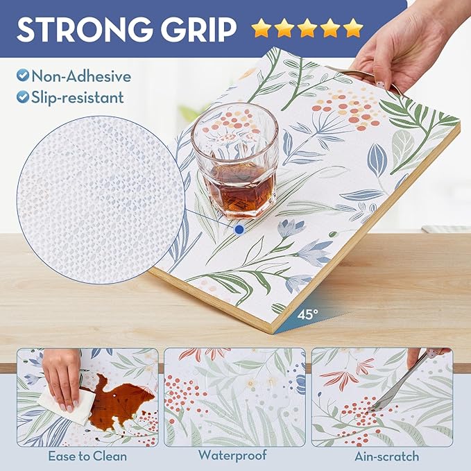 Drawer and Shelf Liner, Non-Slip Kitchen Cabinet Liners Non-Adhesive Thick - Image 4