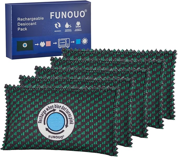 100g Rechargeable Desiccant Pack of 5, Moisture absorbers by FUNOUOBuyNow