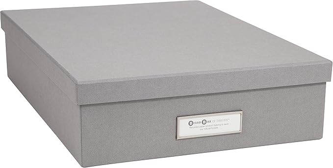 Bigso Oskar Fiberboard Label Frame Document Letter Box by Bigso