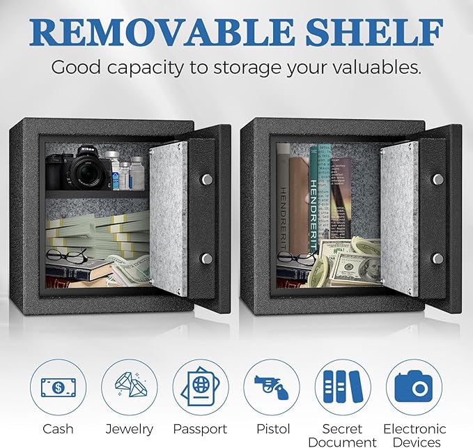 WASJOYE Biometric Fireproof Safe Box - Image 6