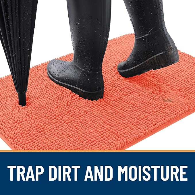OLANLY Dog Door Mat for Muddy Paws 59x20, Absorbs Moisture and Dirt, Absorbent - Image 2