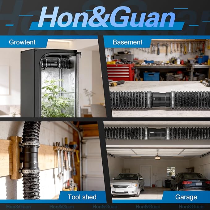 Hon&Guan 8 Inch Inline Booster Duct Fan - Image 7