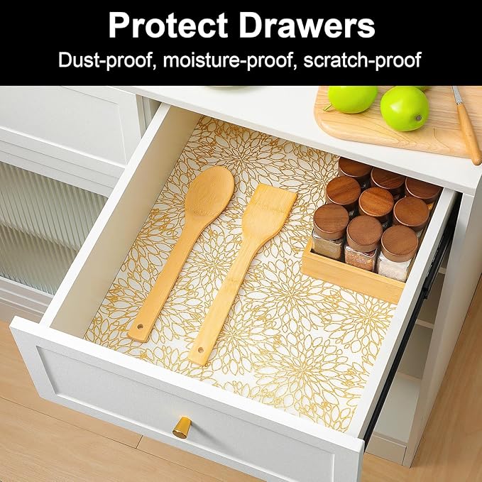 Cooyes Shelf Liners for Kitchen Cabinets, Waterproof and Oil-Proof Kitchen - Image 3