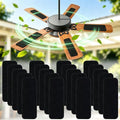 10 Pack Ceiling Fan Filters for Blades, 9.9" X 3.5" Activated Coconut Carbon by Unknown