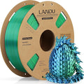 LANDU Silk Dual Color PLA Filament 1.75mm 1KG, 3D Printer Filament Dimensional by LANDU