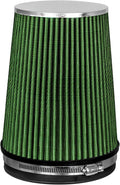 GREEN 6" 152 mm Inlet Truck Air Cone Replacement Performance Washable Clamp-On by RtunesRacing