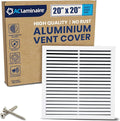 20x20 Inch Air Return Vent Cover Decorative – Premium Aluminum AC Vent Cover by LAMINAIRE