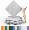 12 Pack Acoustic Panels Self Adhesive Sound Proof Foam, High Density Sound by Amantech