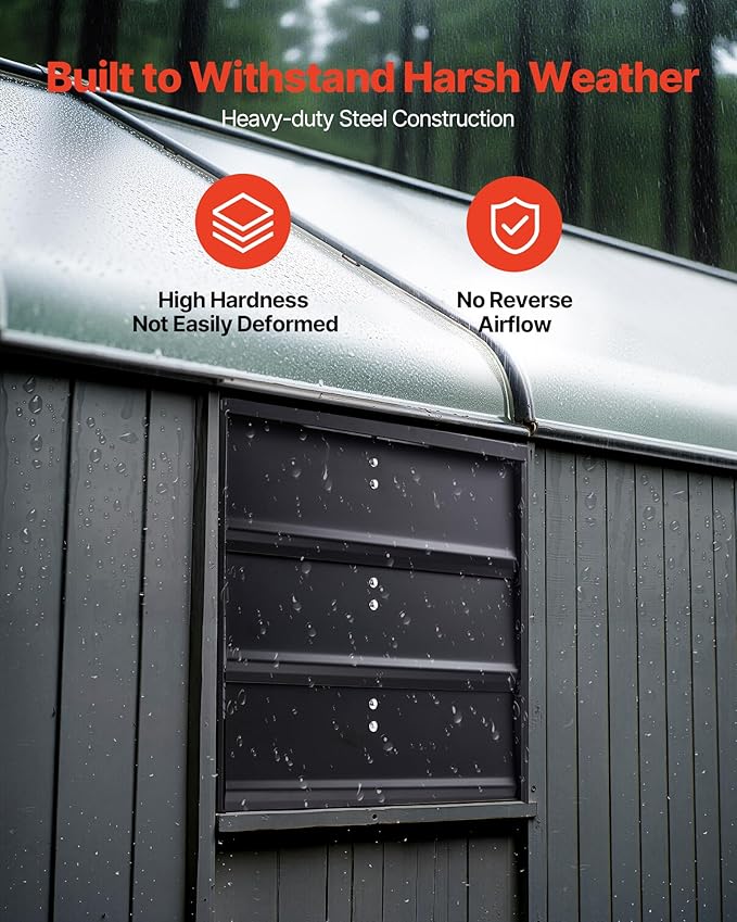 VEVOR 14'' Exhaust Fan, Wall Mounted Attic Fan - Image 4