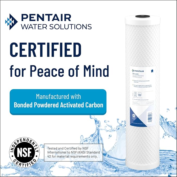 Pentair Pentek CBC-10 Under-the-Counter Carbon Water Filter, Carbon Block - Image 3