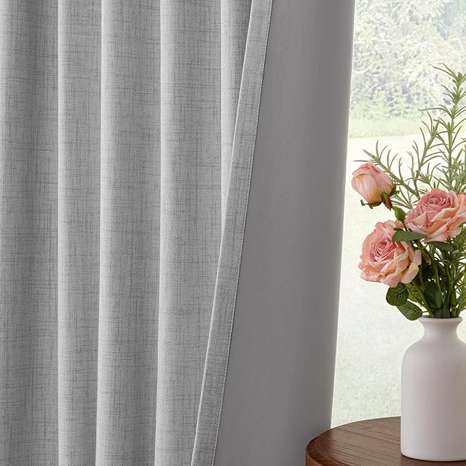 INOVADAY Thermal Sliding Door Curtains 100% Blackout Curtains - Image 5