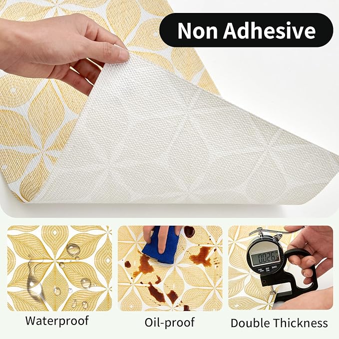Shelf Liners for Kitchen Cabinets 23.62in x 20FT, Non Adhesive Cabinet Liner - Image 3