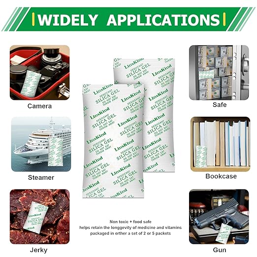 2 Gram Food Grade Silica Gel Packets, Moisture Absorbers - Image 6
