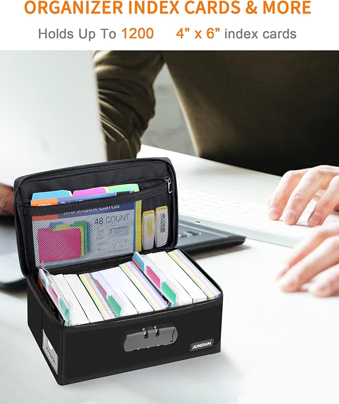 JUNDUN Fireproof Index Card Holder - Image 3