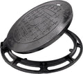 16 In Cast Iron Manhole Cover and Frame by MOSINSBO