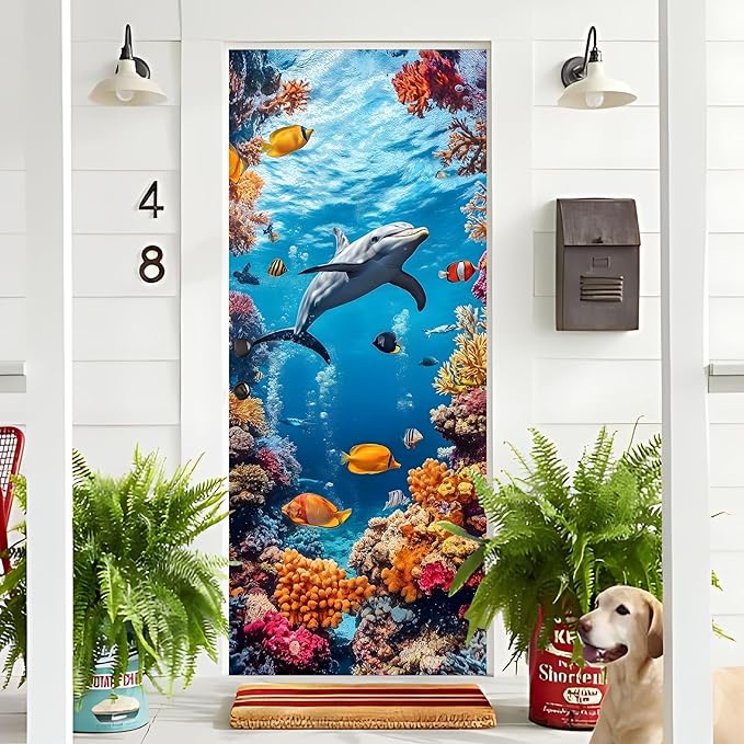 3D Door Decals Stickers, Peel Stick Wall Murals Vinyl Wallpaper Self-Adhesive - Image 4