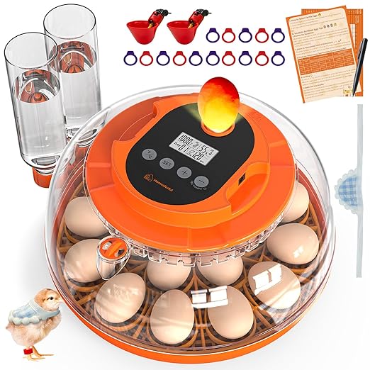 18 Egg Incubator with Automatic Turning & Humidity Control, Fully Automatic by Homcolorful