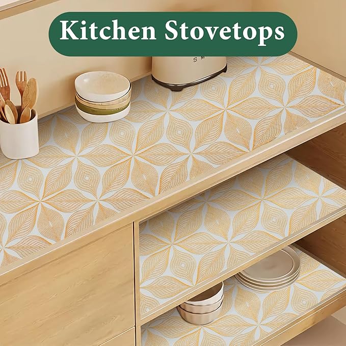 3D Drawer and Shelf Liner for Kitchen Cabinet: 12 in X 20 Ft Waterproof Shelf - Image 4