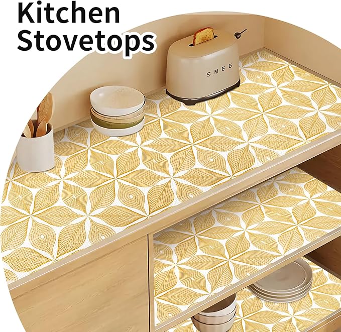 Shelf Liners for Kitchen Cabinets 17in x 30FT, Non Adhesive Cabinet Liner - Image 8