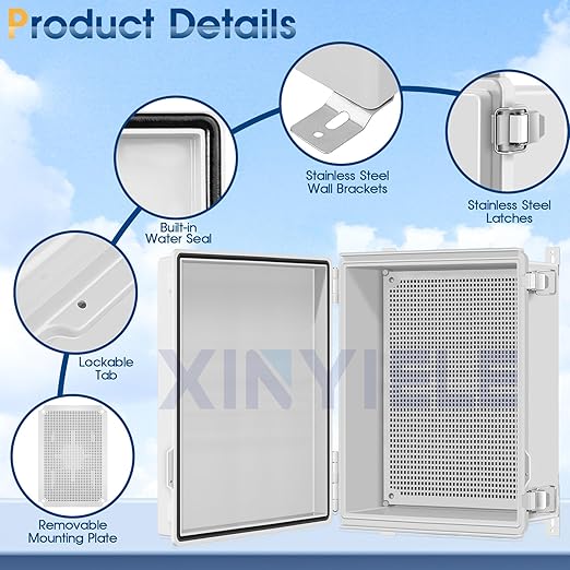 Waterproof Outdoor Project ABS Plastic Junction Box IP67 Weatherproof Dustproof - Image 3