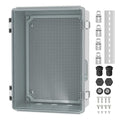 Joinfworld Clear Electrical Enclosure Box Outdoor 14x10x6 Plastic Junction Box by Joinfworld