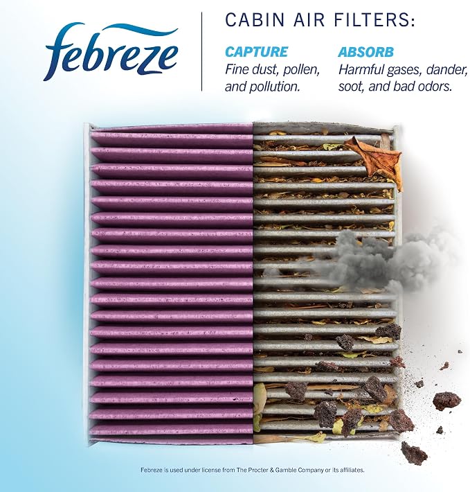 Febreze Odor Control Cabin Air Filter by PUREFLOW RZ17052 Fits 2019-2026 Toyota - Image 3