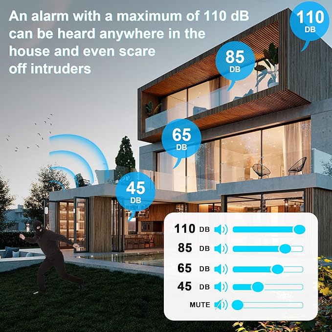 SanJie Door Sensor Chime for Door Opens, Business/Home/Office/Store, 500 FT - Image 6